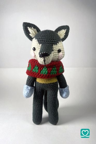 Harry the Wolf 🐺
​A delightful handmade Christmas wolf, lovingly crocheted with premium yarn.