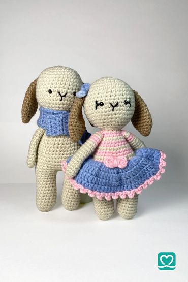 Bitty Bunnies 🐰💕 
9-inch handmade amigurumi dolls crafted with premium acrylic yarn. 
