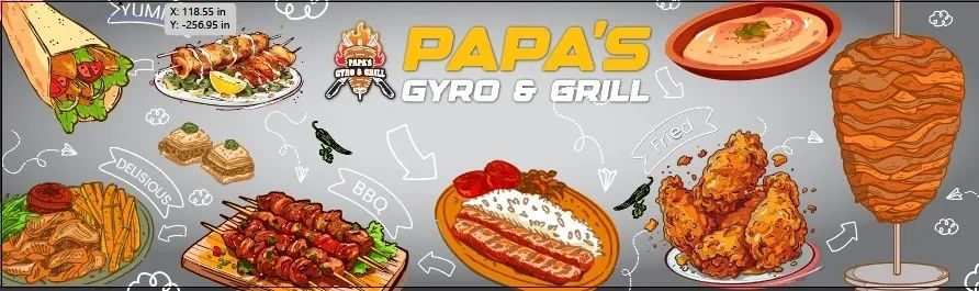Gyro grill menu outlet