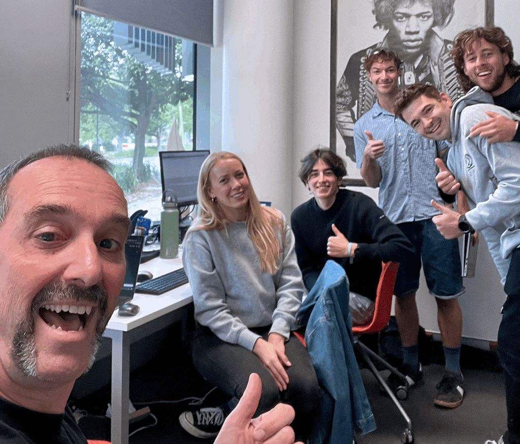 Picture left to right:  Marc, Magda, Côme,  Pawel and Joshua 2025