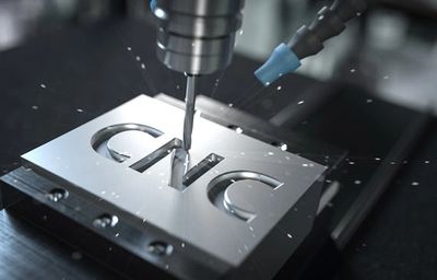 CNC milled into a block of aluminum