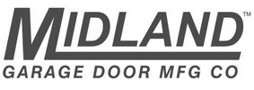 Midland Garage Door Manufacturing Company logo in bold black letters.