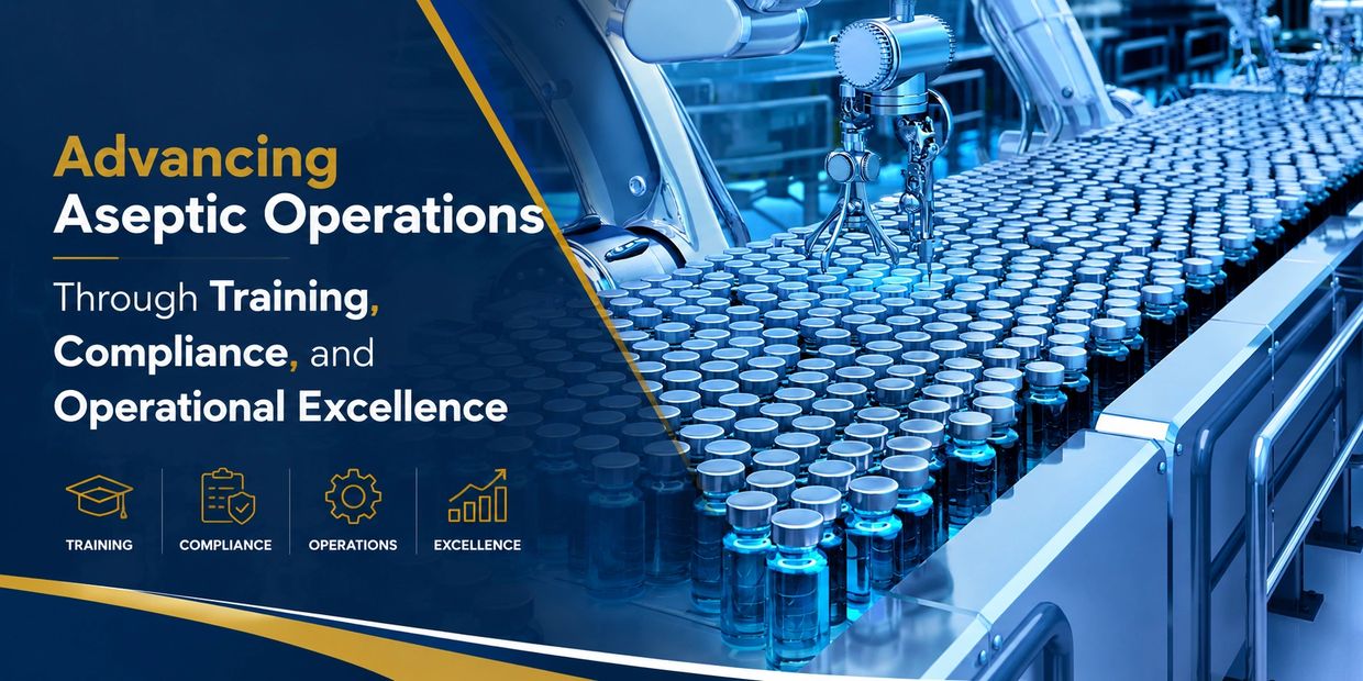 Automated aseptic operations advancing through training, compliance, and excellence.