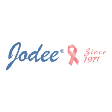 Jodee® logo with a pink breast cancer awareness ribbon and the phrase 'Since 1977'.