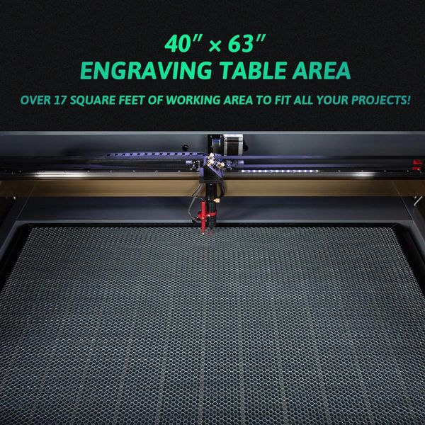 AF4063-150 - 150W CO2 Laser Engraver Cutting Machine with 40'' x 63''  Working Area and Auto Focus