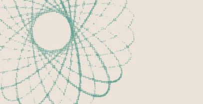 Green spirograph on beige background: Sign up for my newsletter