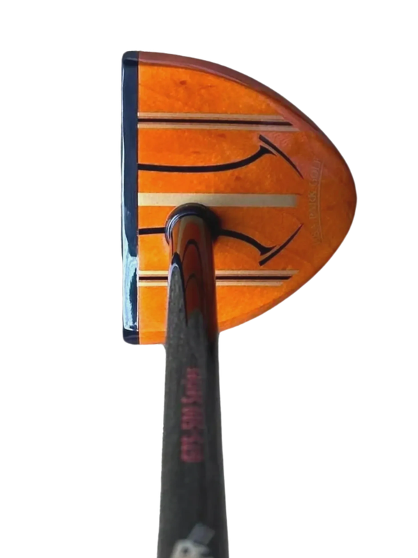 Close-up of a wooden park golf GTS-500 club