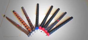 A selection of Park Golf grips designed for a Park Golf Shaft.