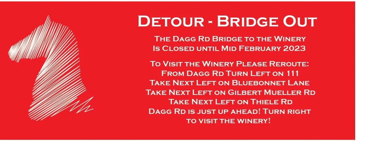 Dagg Rd Detour - Bridge Out