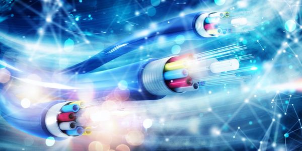 Fiber optic cable in tech environment