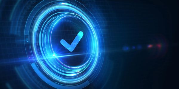Electronic checkmark