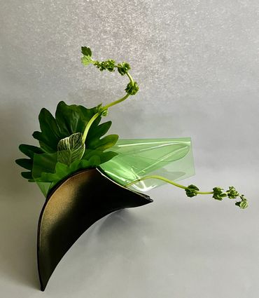 Transparent green vinyl added to arrangement