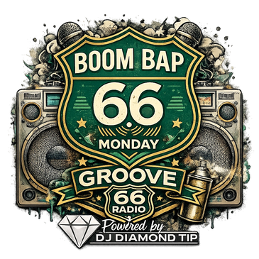Boom Bap Mondays hip hop radio show powered by DJ Diamond Tip on Groove 66 Radio