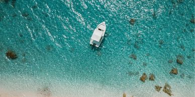 Boat trip, Rhodes, Greece, blue water, private boat