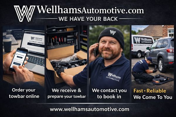 Mobile towbar fitting from ordering to mobile fitting