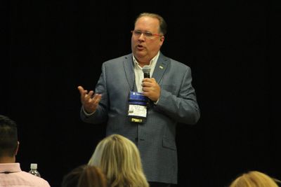 Kevin presenting at the 2019 3CMA conference in Denver.