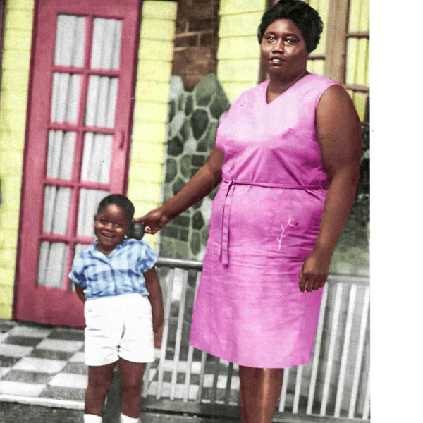 An image of Barry A. Walker, Sr. and his mother