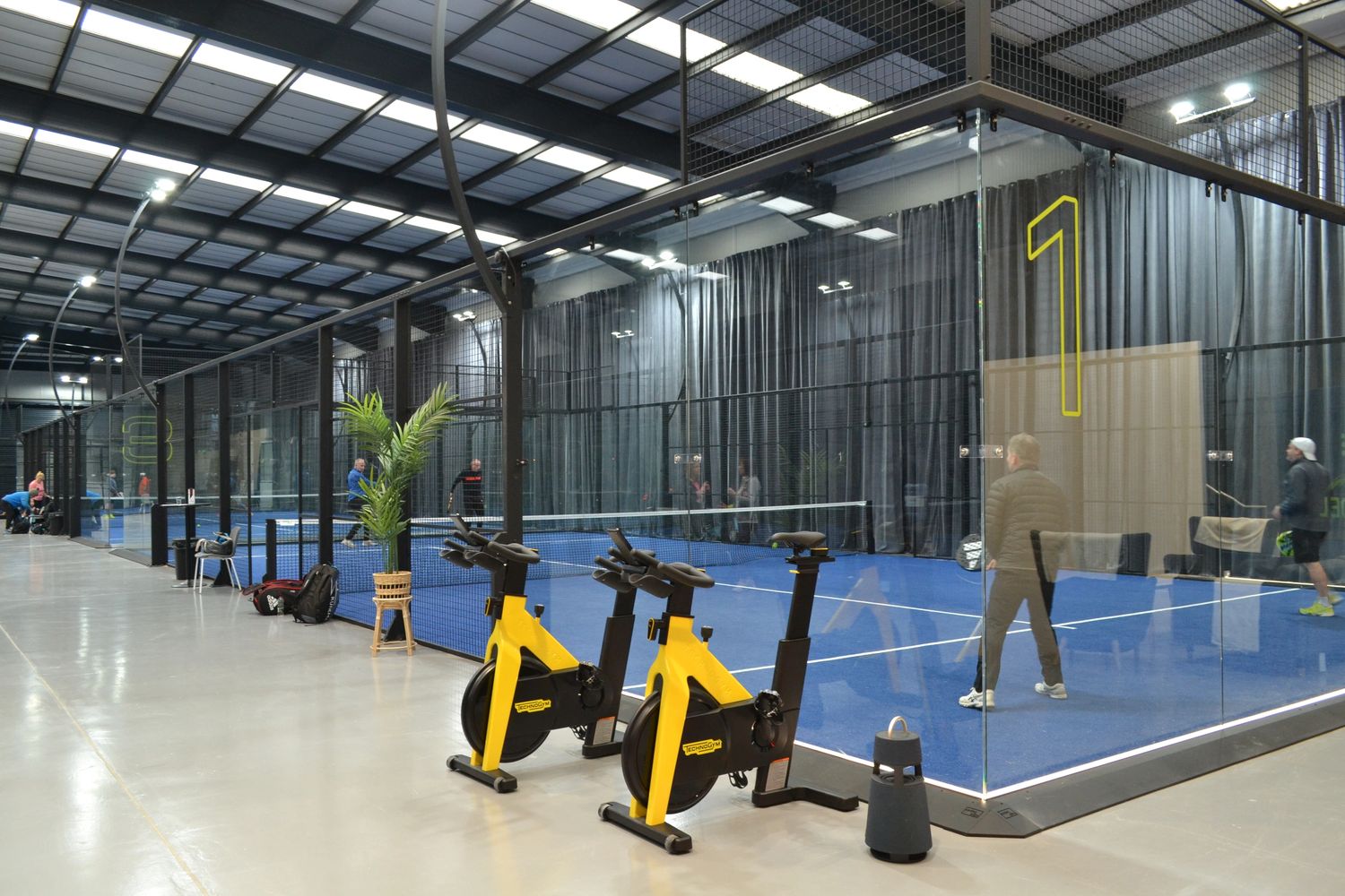 Indoor padel court