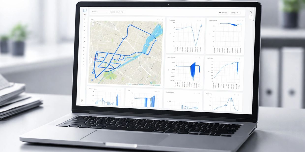 Telematics shown on computer