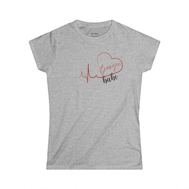 Bungee babe heartbeat shirt