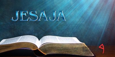 Open Bible with light shining and the word JESAYA.