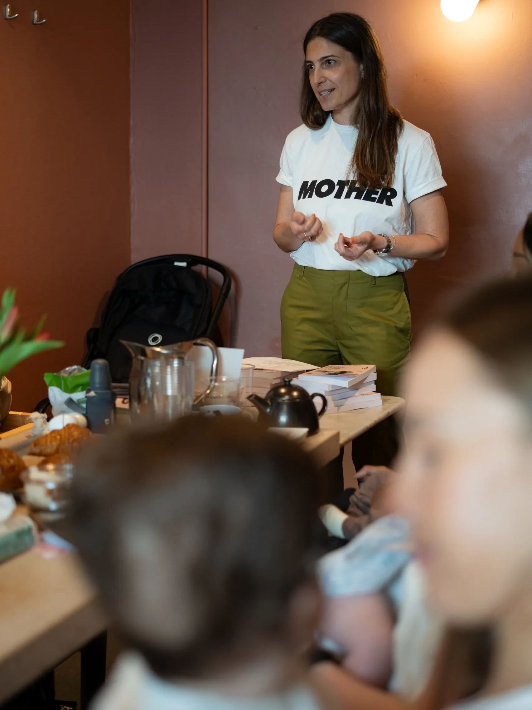 Giulia Galli delivering a Parental Coaching session with new mums