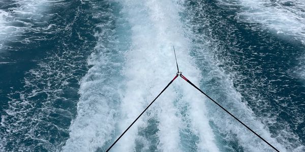 Tender towing bridles made to order. Tender boat being towed by mothership bridle and tow line. 