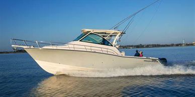 Recreational boat on the water 