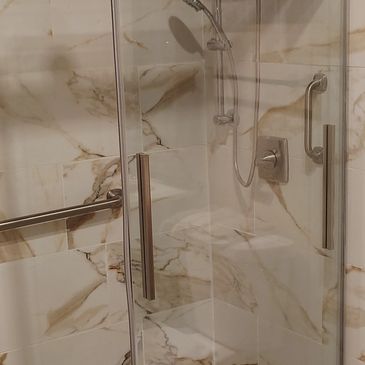 Custom tile shower