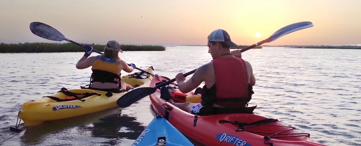 Kayak touring near Corpus Christi, Texas. Photo © Nature Trails Kayaking