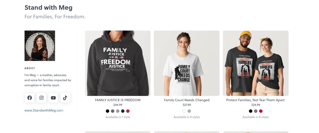  Official Stand With Meg merch 👚