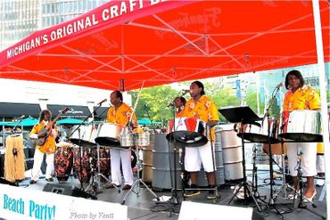 1 of the Highlight photos of The Gratitude Steel Band featured here through Quicken Loans. 