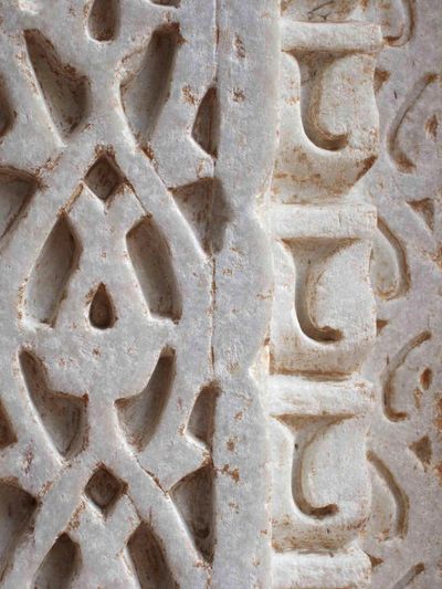 Carvings from a temple in India, one site for which Michelle Penn wrote audio and multimedia guides.