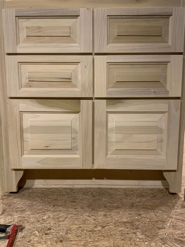 30 in. Sink and Drawer Base Vanity Bathroom Cabinet in Unfinished Poplar