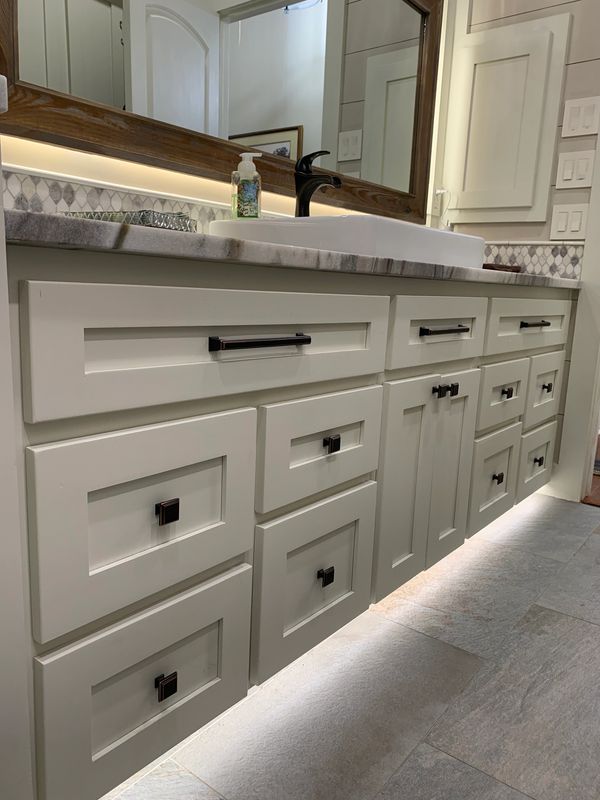 Paint grade vanity cabinet 