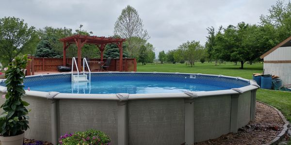 Above Ground Swimming Pool opening. pool opening Kearney Missouri