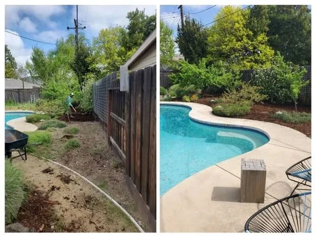 Residential Pool Area clean up