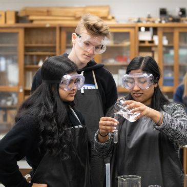 Hamilton County Schools students at work in the lab.