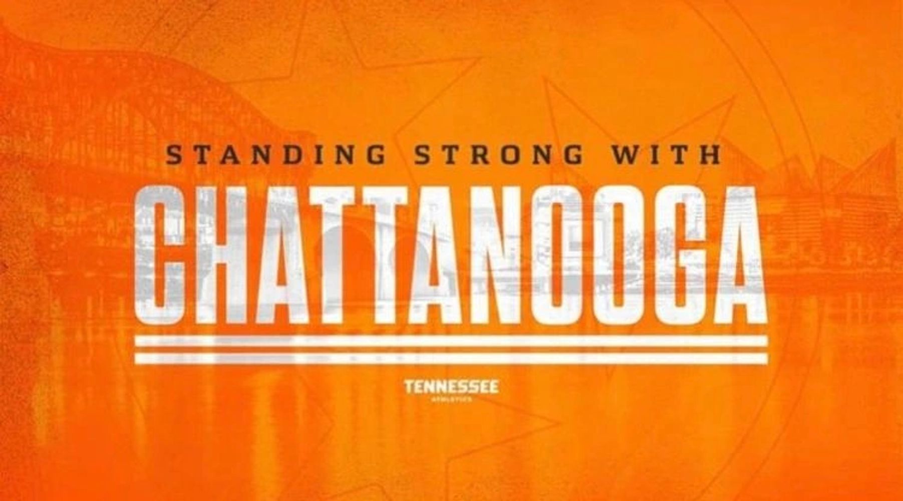 Orange graphic showing support for Chattanooga, Tennessee.