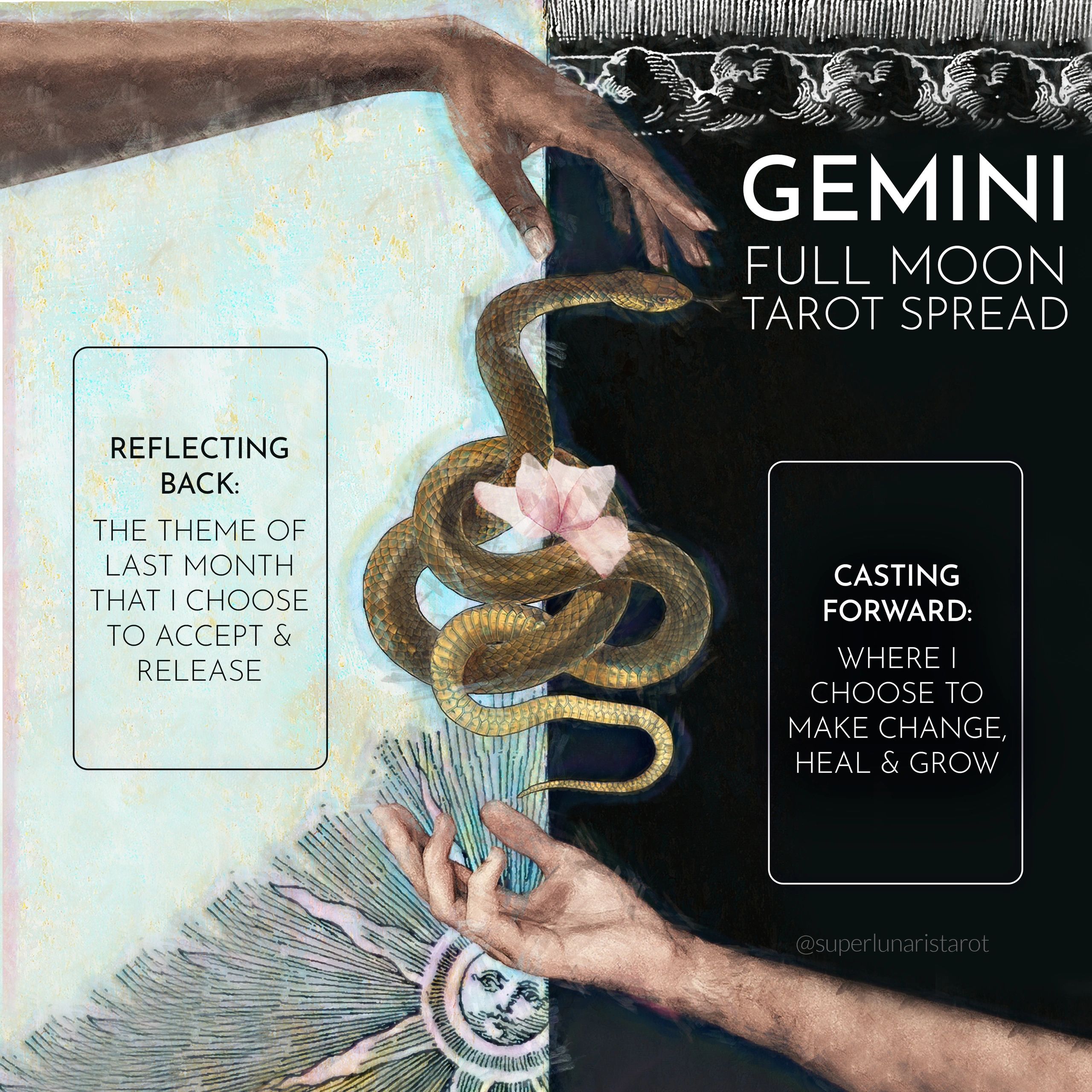 Gemini Full Moon Tarot Spread
