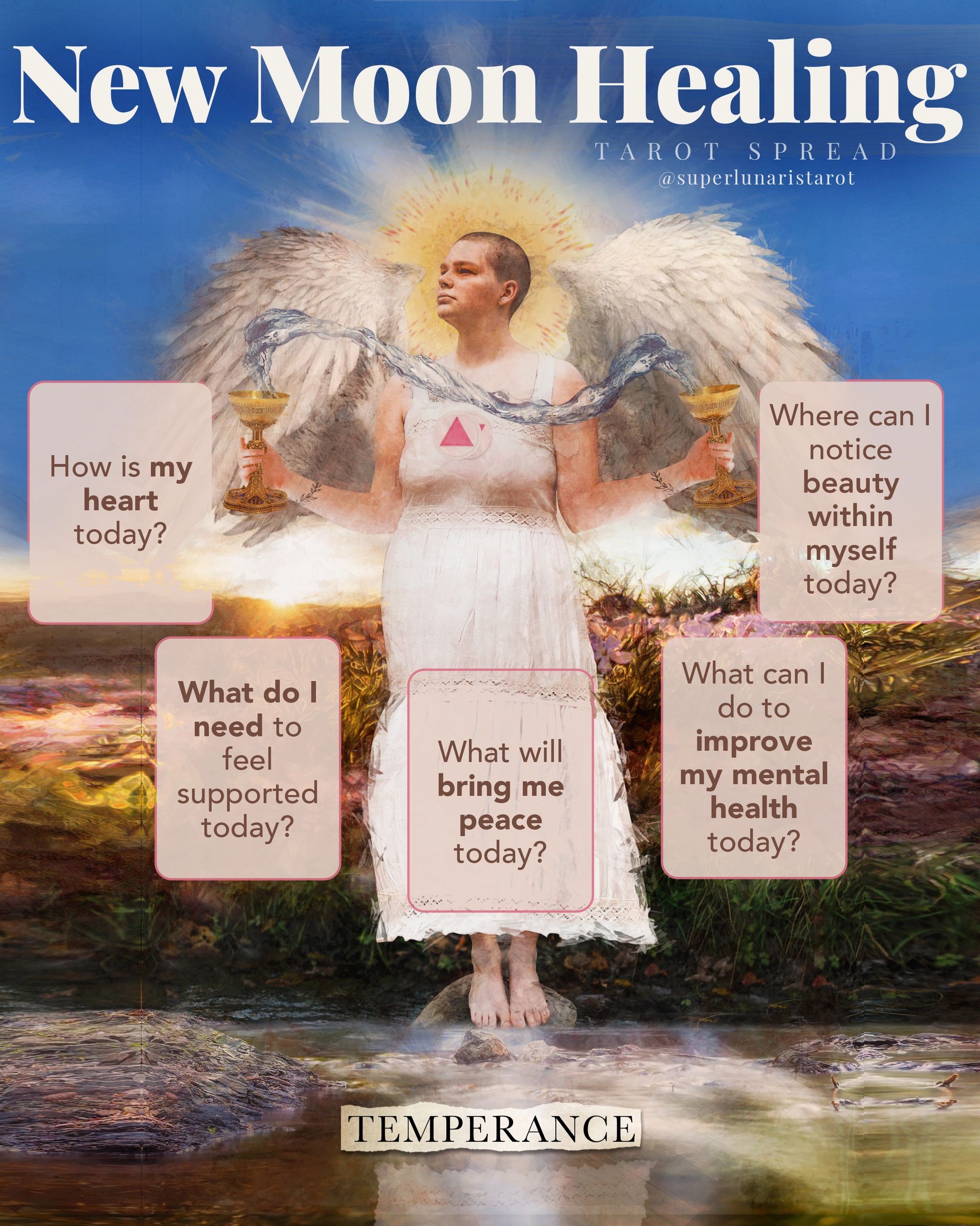 New Moon Healing Tarot Spread