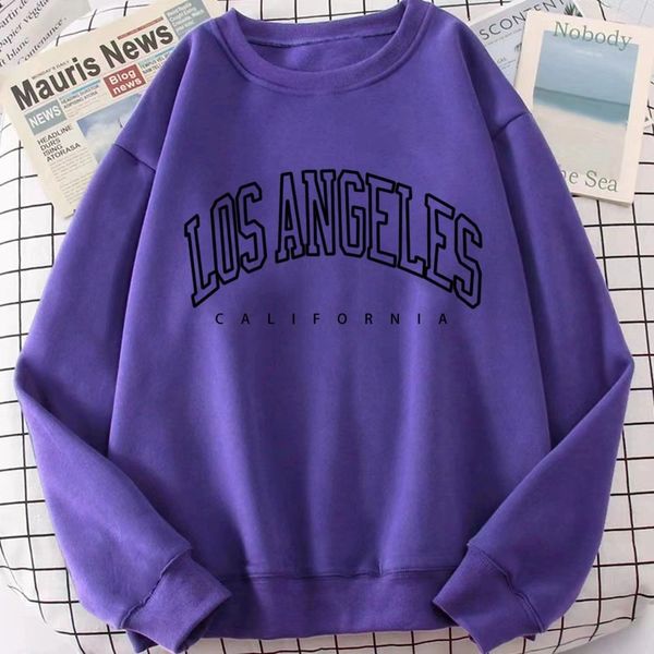 Los Angeles California Round Neck Non Hoodie Sweater
