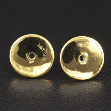 Pair of 14KT gold earring backs.