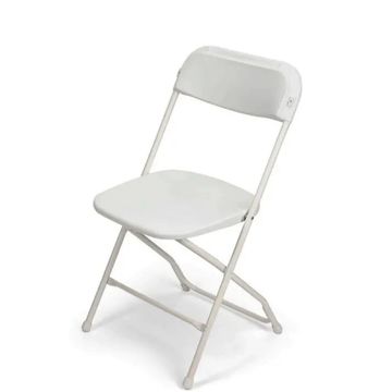 standard white folding chair