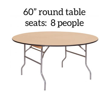 60" round table