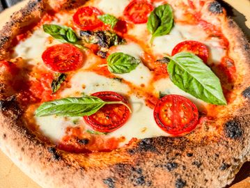 Handmade pizza Margherita