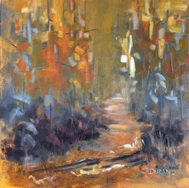 Tableau paysage Contemporain Sylvie Durand artiste peintre de Québec