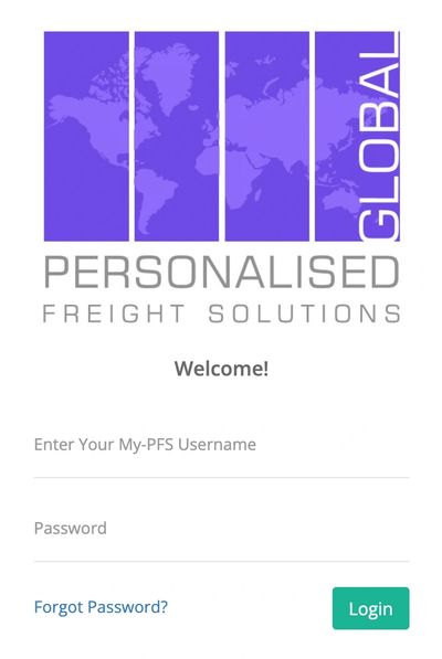 Personalised Freight Solutions Global has their own purpose built portal, with client login.