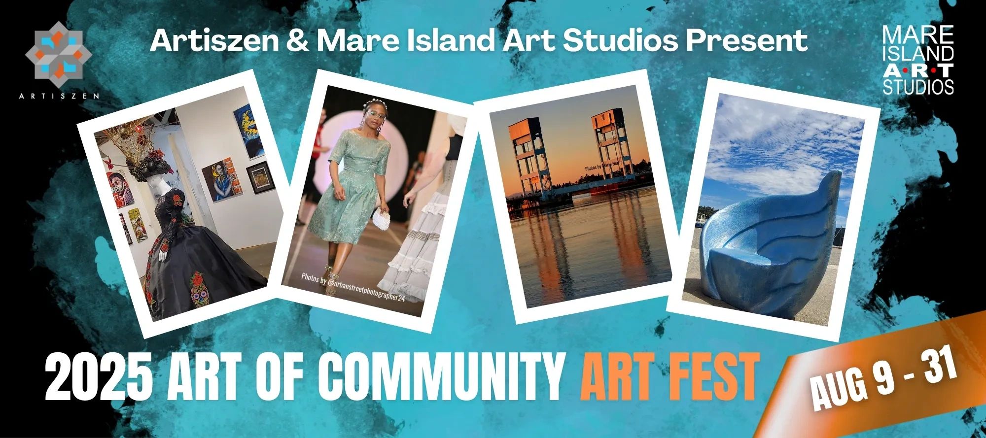2025 Art of Community Art Fest presented by Artiszen &amp; Mare Island Art Studios, Aug 9-31.