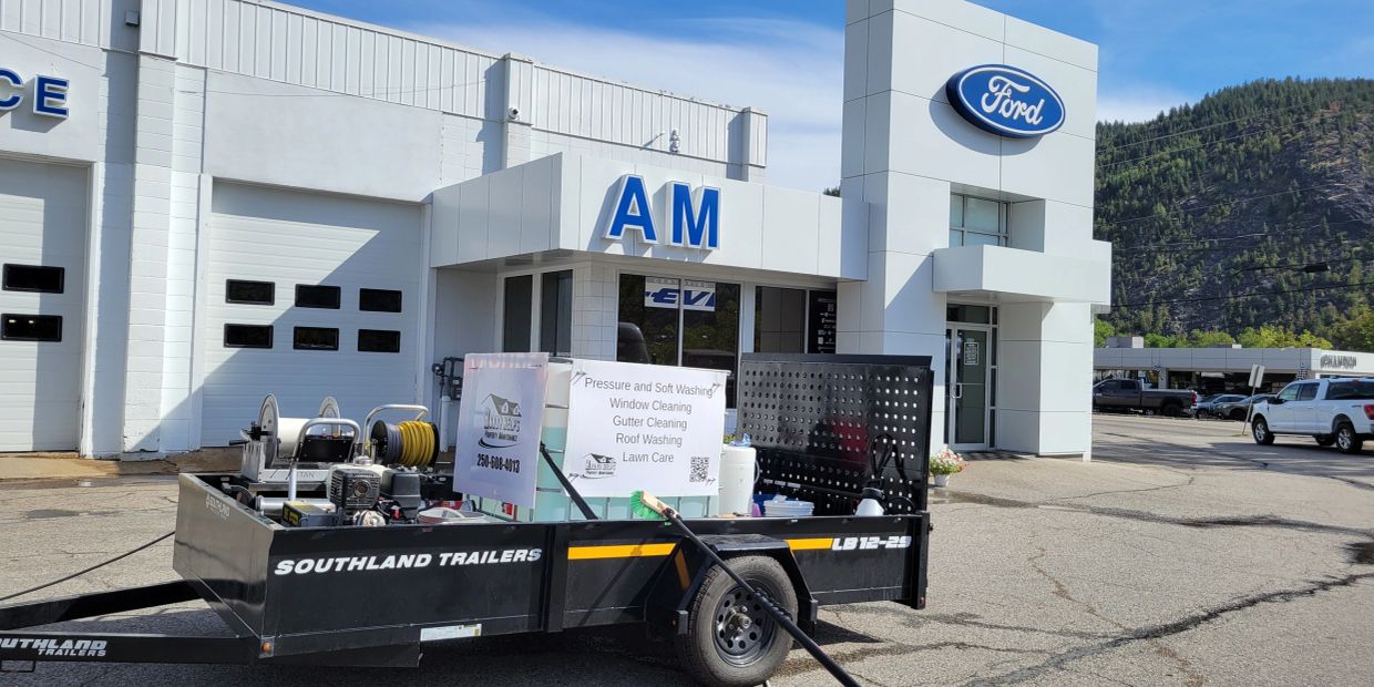 Commercial and residential soft washing service in Trail, Castlegar, and Nelson. Safe and effective.